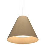 Conical Large Pendant - Maple / White Acrylic Conical Large Pendant - Maple / White Acrylic