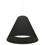 Conical Large Pendant - Charcoal / White Acrylic Conical Large Pendant - Charcoal / White Acrylic