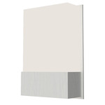 Clean Flowerpot Wall Sconce - Organic White / White Acrylic