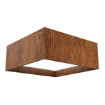 Squares Ceiling Light - Imbuia / White Acrylic