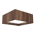 Squares Ceiling Light - American Walnut / White Acrylic