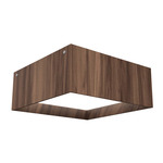 Squares Ceiling Light - American Walnut / White Acrylic