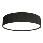 Cylindrical Ceiling Flush Light - Charcoal / White Acrylic
