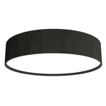 Cylindrical Ceiling Flush Light - Charcoal / White Acrylic