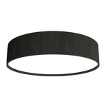 Cylindrical Ceiling Flush Light - Charcoal / White Acrylic