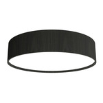 Cylindrical Ceiling Flush Light - Charcoal / White Acrylic
