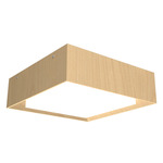 Squares Meio Ceiling Flush Light - Maple / White Acrylic