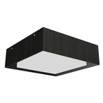Squares Meio Ceiling Flush Light - Charcoal / White Acrylic