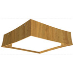 Squares Meio Ceiling Flush Light - Louro Freijo / White Acrylic
