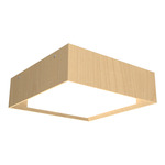 Squares Meio Ceiling Flush Light - Maple / White Acrylic