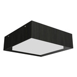 Squares Meio Ceiling Flush Light - Charcoal / White Acrylic