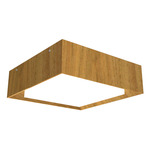 Squares Meio Ceiling Flush Light - Louro Freijo / White Acrylic