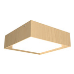 Squares Meio Ceiling Flush Light - Maple / White Acrylic
