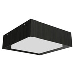 Squares Meio Ceiling Flush Light - Charcoal / White Acrylic
