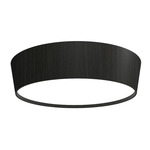 Round Tapered Flush Light - Charcoal / White Acrylic