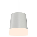Conical Dual Pendant - Organic White / White Acrylic