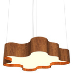 Organic Botanica Pendant - Imbuia / White Acrylic