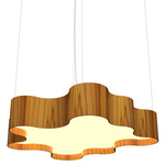 Organic Botanica Pendant - Teak / White Acrylic