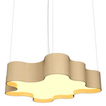 Organic Botanica Pendant - Maple / White Acrylic
