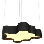 Organic Botanica Pendant - Charcoal / White Acrylic