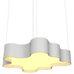 Organic Botanica Pendant - Organic White / White Acrylic