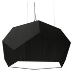 Facet Penta Pendant - Charcoal / White Acrylic