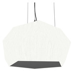 Facet Penta Pendant - Organic White / White Acrylic