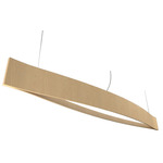 Canoe Linear Pendant - Maple / White
