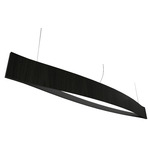 Canoe Linear Pendant - Charcoal / White