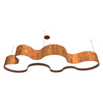 Organic Pendant - Imbuia / White Acrylic