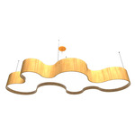 Organic Pendant - Louro Freijo / White Acrylic