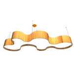 Organic Pendant - Teak / White Acrylic