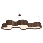 Organic Pendant - American Walnut / White Acrylic