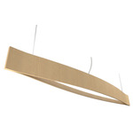 Canoe Linear Pendant - Maple / White