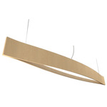 Canoe Linear Pendant - Maple / White