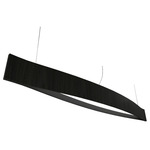 Canoe Linear Pendant - Charcoal / White