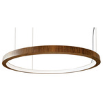 Frame Ring Pendant - Imbuia / White