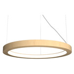 Frame Ring Pendant - Maple / White