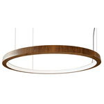 Frame Ring Pendant - Imbuia / White