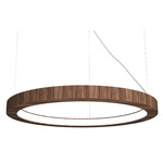 Frame Ring Pendant - American Walnut / White