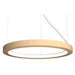 Frame Ring Pendant - Maple / White