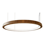 Frame Ring Pendant - Imbuia / White