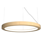 Frame Ring Pendant - Maple / White