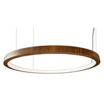 Frame Ring Pendant - Imbuia / White