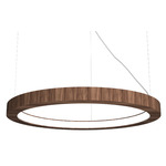 Frame Ring Pendant - American Walnut / White