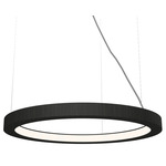 Frame Ring Pendant - Charcoal / White