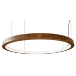 Frame Ring Pendant - Imbuia / White