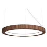 Frame Ring Pendant - American Walnut / White