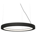 Frame Ring Pendant - Charcoal / White
