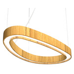 Organic Slim Pendant - Louro Freijo / White Acrylic Organic Slim Pendant - Louro Freijo / White Acrylic